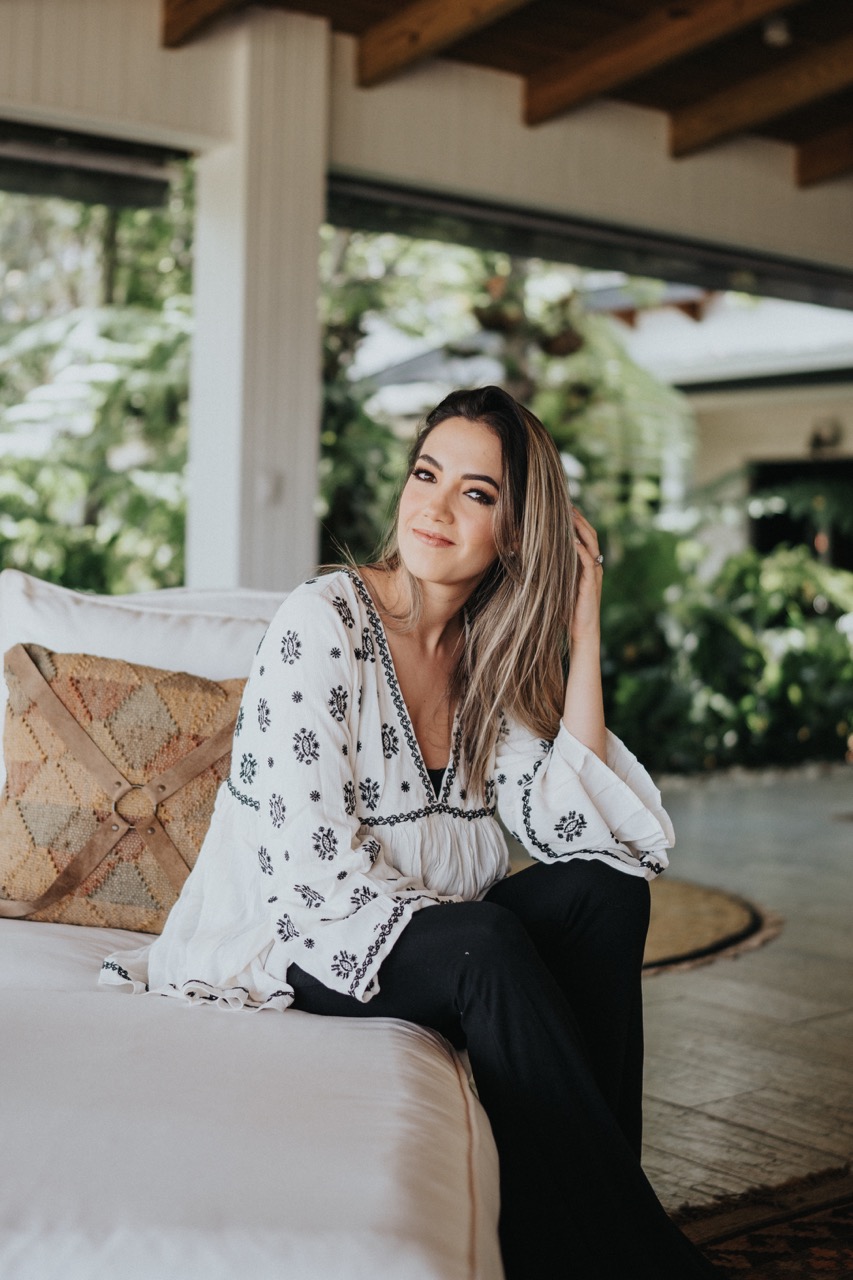 White Flowers Blouse