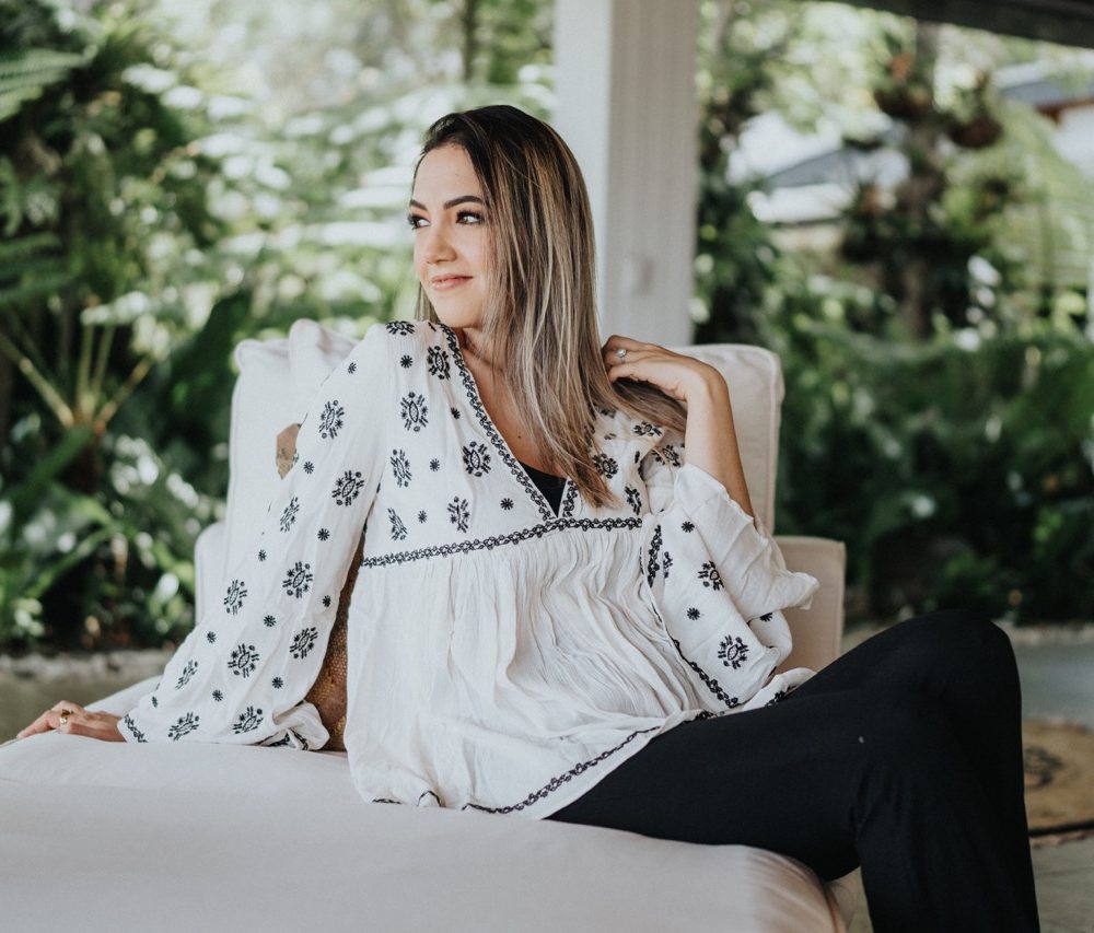 White Flowers Blouse