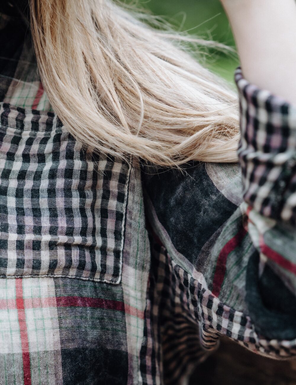 Plaid Black Oversized Shirt