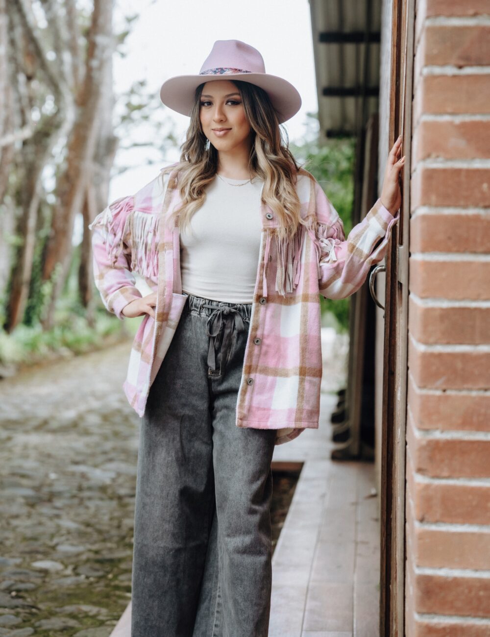 Pink fringe jacket - Image 2